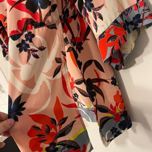 🚩 Final Sale- CAbi | Vibrant Floral Kimono Wrap Cardigan, XS/S Japanese Tropical - Picture 9 of 11